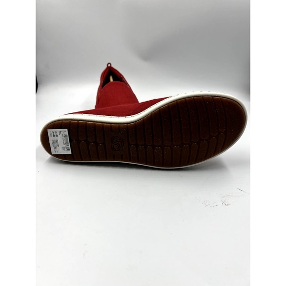 Cloudsteppers by Clarks Women's Size 9 Red Rouge Slip-on Sneaker Shoes NEW - Picture 5 of 6
